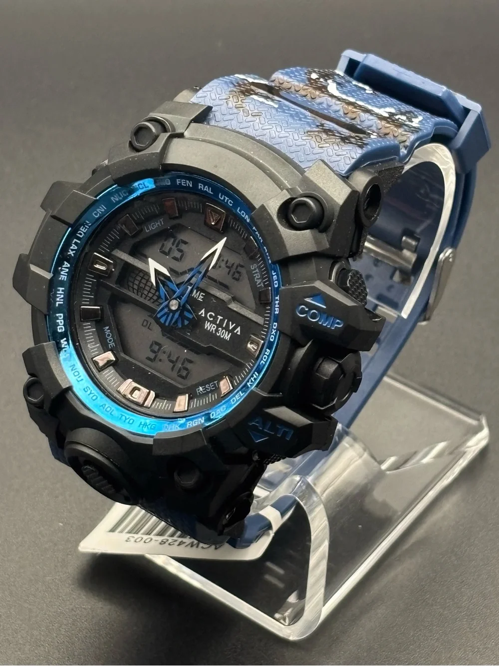 Invicta Activa Neo Men’s Watch, 55mm Blue Camo - ACW428-003